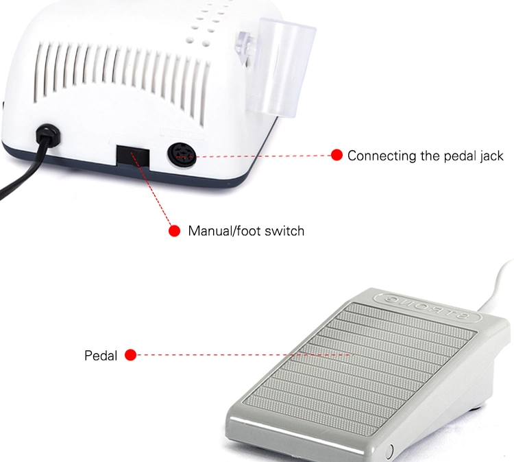 65W Strong Series Micro Motor Nail Drill Machine 45000rpm Professional Nail Drill Handpiece 210 102ln