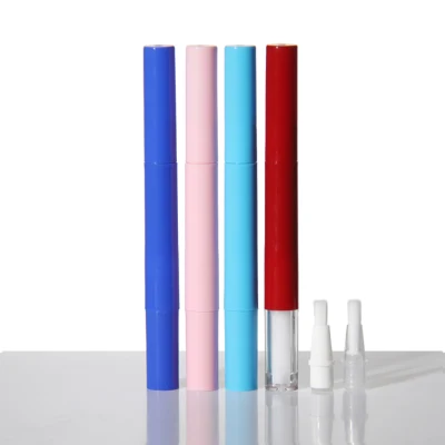 Heißer Verkauf, leer, 2 ml, 3 ml, 5 ml, transparenter Nagelhautöl-Gel-Nagellack-Kosmetikbehälter mit Pinsel