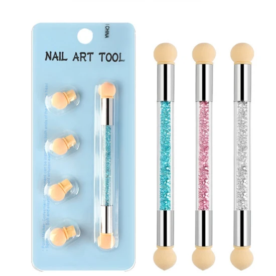 12 Teile/satz Nail art Pinsel Kit Rosa Maniküre Metall Pinsel Set Acryl Linie Malerei Nagel Pinsel Stift